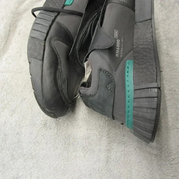 Adidas Futurepacer Shoes Mens 10 Core Black Carbon Green Leather‎ Sneakers NEW